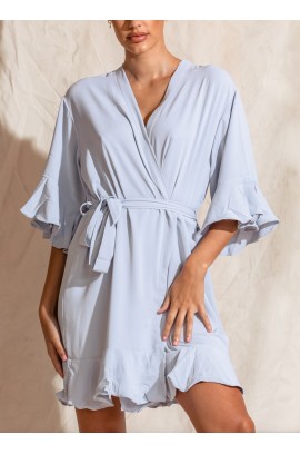 Bata Ruffle Celeste