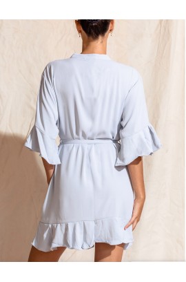 Bata Ruffle Celeste
